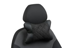 Pagalvėlė kaklui-Juoda-Alkantara-Rombas